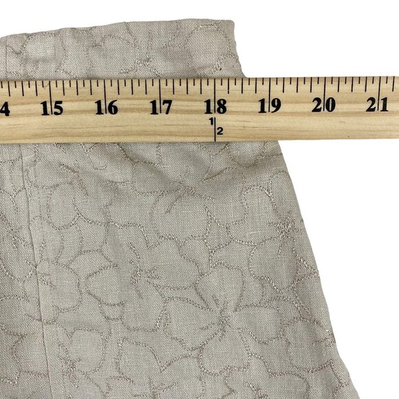 Coldwater Creek Womens Floral Embroidered A-Line Elastic Back Skirt PXL - Picture 5 of 13